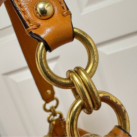 Coach Christie Hobo Camel Mustard Brown Leather - Picture 11 of 14